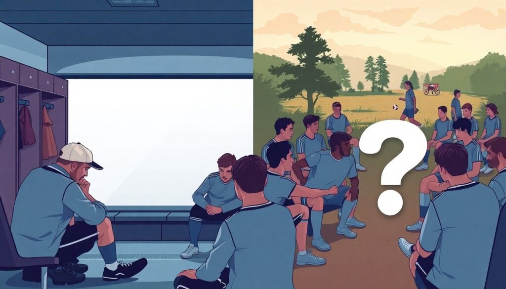 Психология командной сплоченности за таймами без победы - иллюстрация