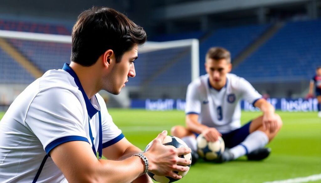 Психологическое тестирование игроков перед ключевыми моментами - иллюстрация