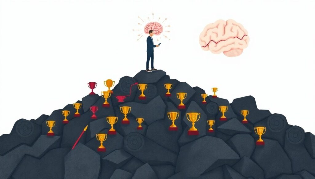 Мотивация за счет целей и кайфа от победы в конце - иллюстрация