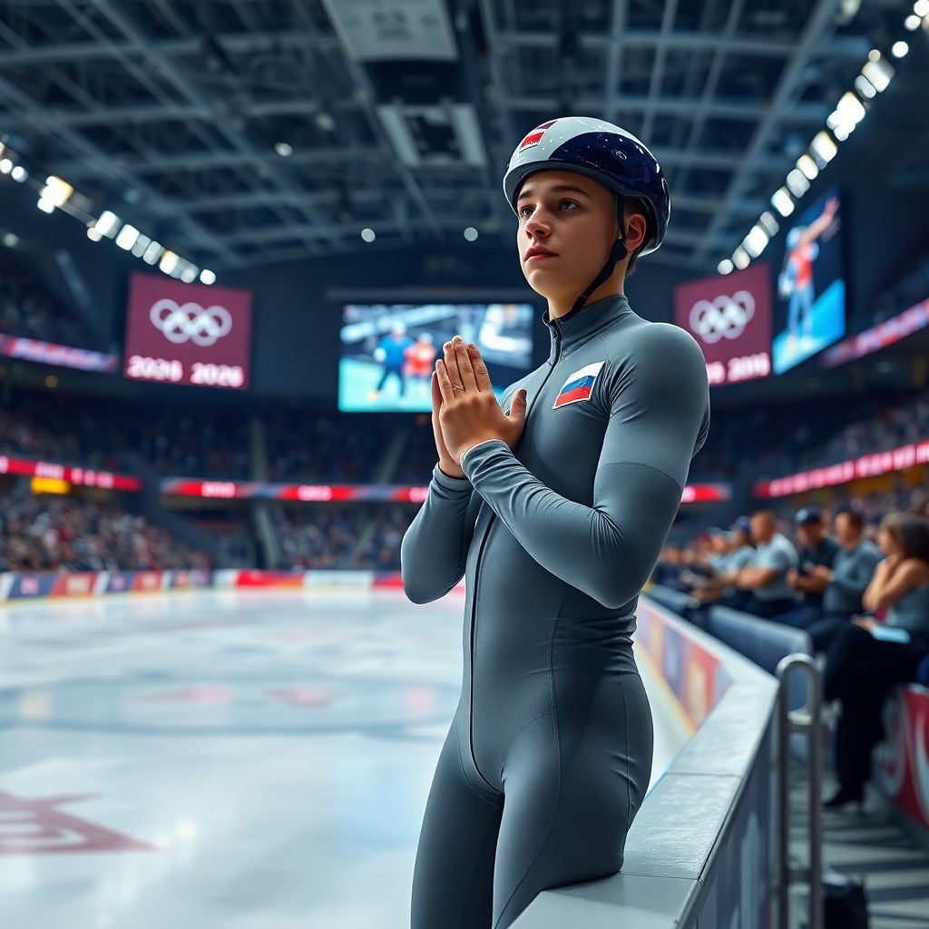 Русский шорт-трекист: молитва и дисквалификация на Олимпиаде-2026