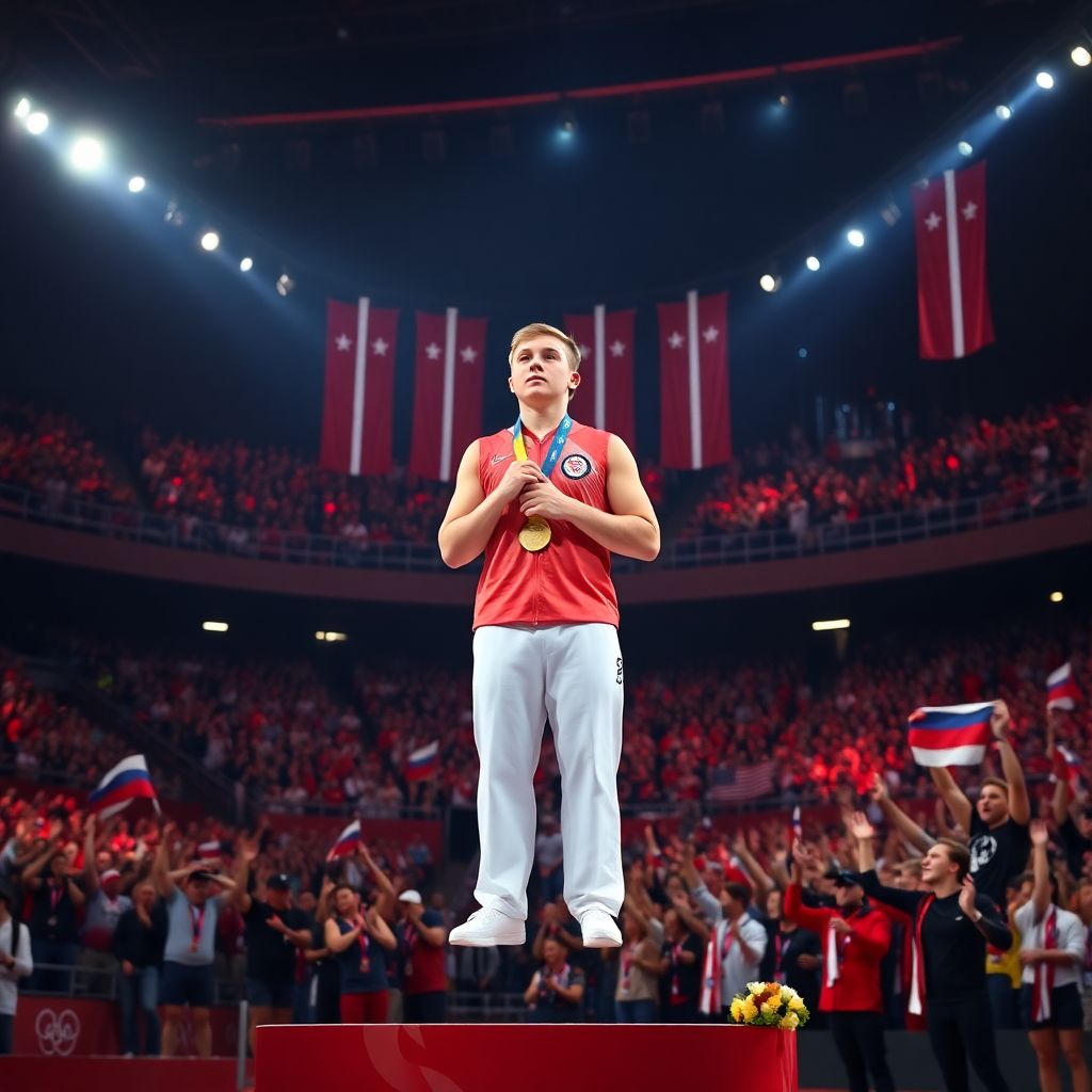 Фото: юный гимнаст Арсений Духно выигрывает главное золото чемпионата России‑2026