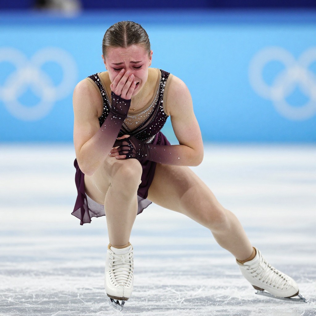 Камила Валиева расплакалась после ошибок в произвольной программе на прокатах